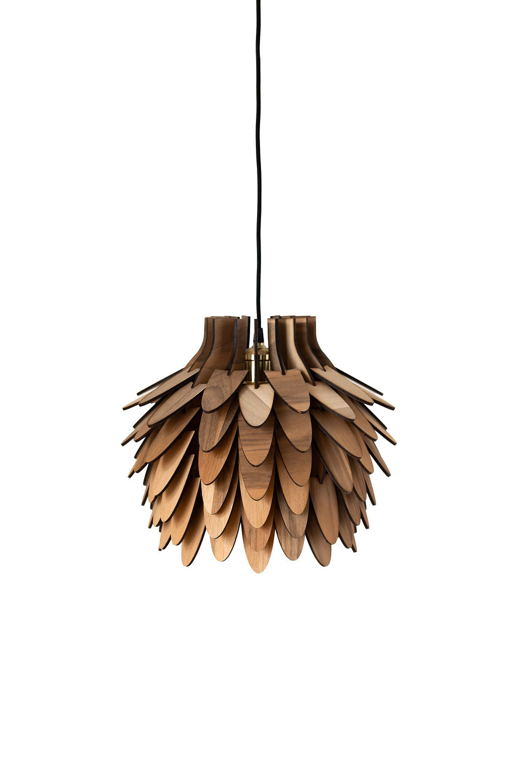 Taklampa i trä "Skogsljus Hängande" från Woodlife – handgjord i valnöt, ek eller furu