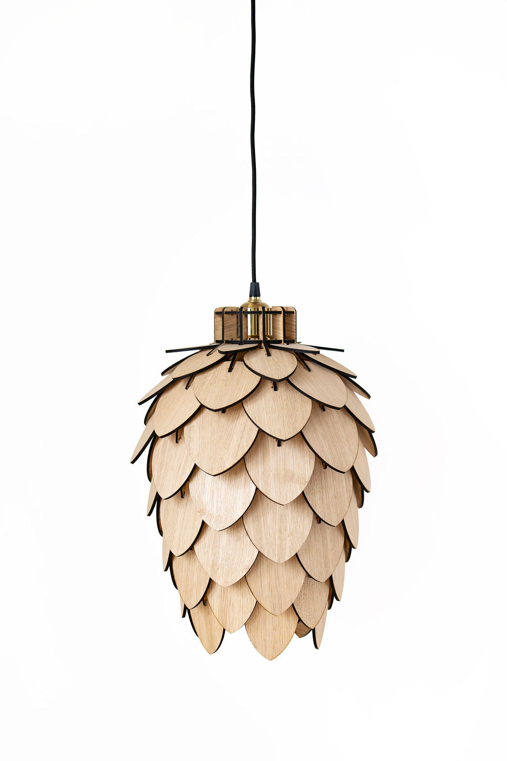 Handgjord trälampa "Trollskog" i valnöt, ek eller furu från Woodlife